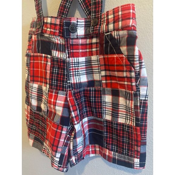 Gymboree boys suspender shorts 18/24M - Picture 2 of 6